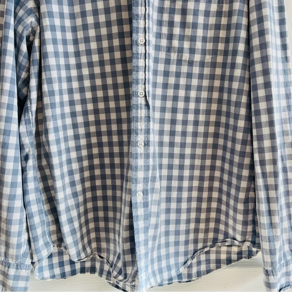 J. Crew Mercantile Flex XL Men's Blue Checkered Shirt
